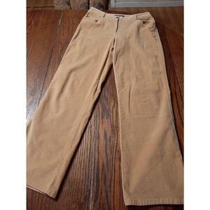 Size 8 B Moss Clothing Co Tan Khaki Corduroy Casual Pants Trousers